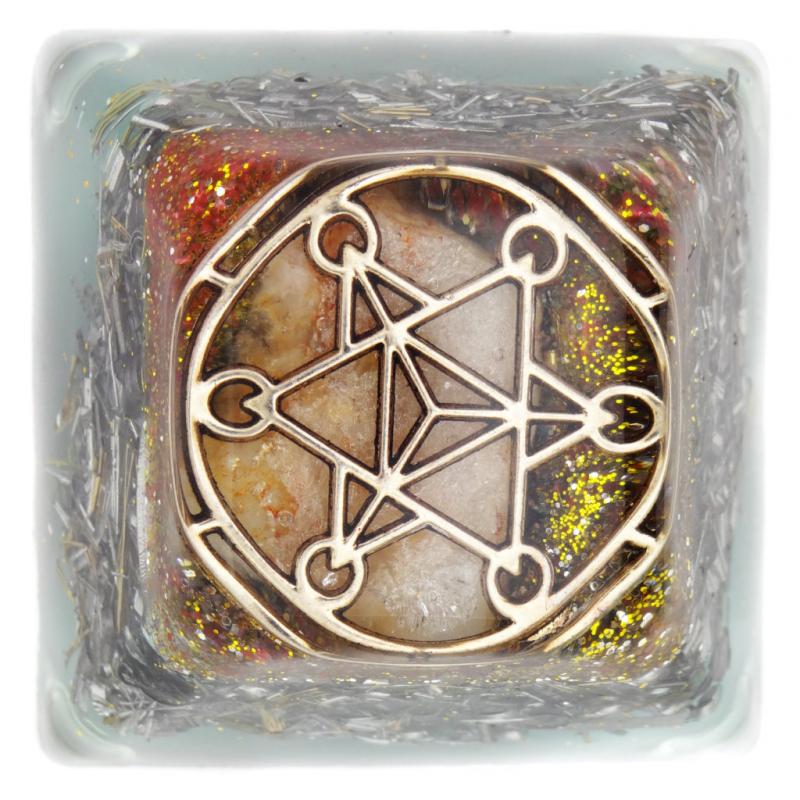 Orgon Metatron Estrella Piramide Maya 7 x 4 cm