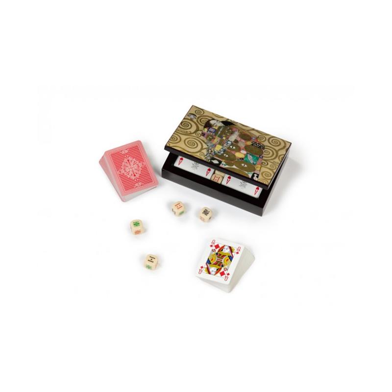 Set Poker - Dados Klimt `L`abbraccio` (2 Barajas y dados) (Dal) (02/16)