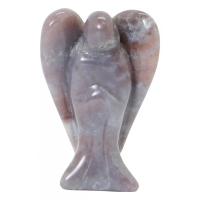 Piedra Forma Angel Jaspe Lila 5 x 3 cm