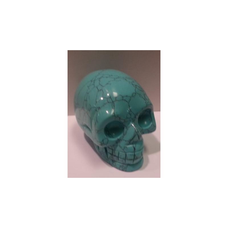 Piedra Forma Calavera Howlita 8 x 5.5 cm