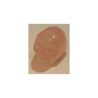 Piedra Forma Calavera Cuarzo Rosa 3.5 x 2.5 cm