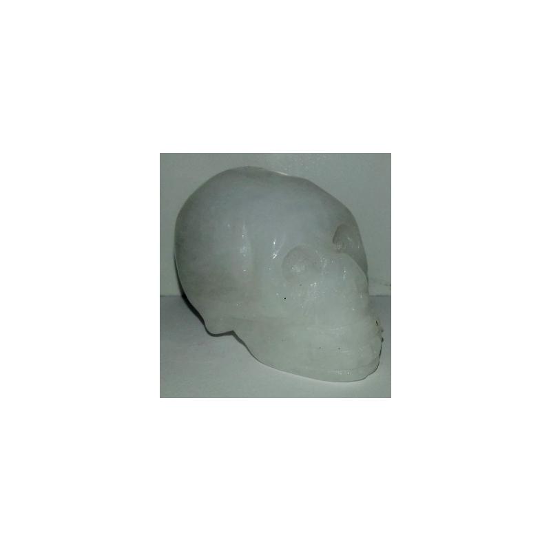 Piedra Forma Calavera Cuarzo Blanco - Cristal de Roca 3.5 x 2.5 cm