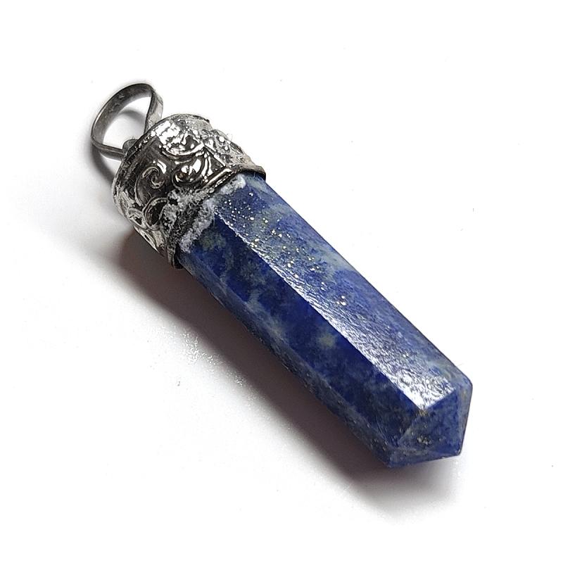 Colgante Piedra Punta Lapislazuli 3.5 a 4 cm (Engarce Plata)