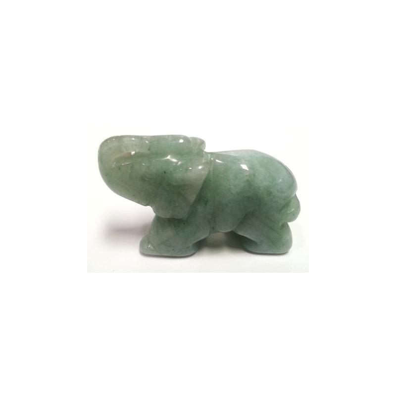 Piedra Forma Elefante Aventurina 4 x 2,5 cm