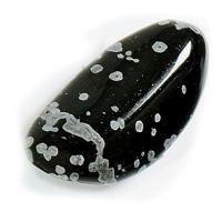 Piedra Gema Rodada Obsidiana Nevada 40 mm (1 UNIDAD)
