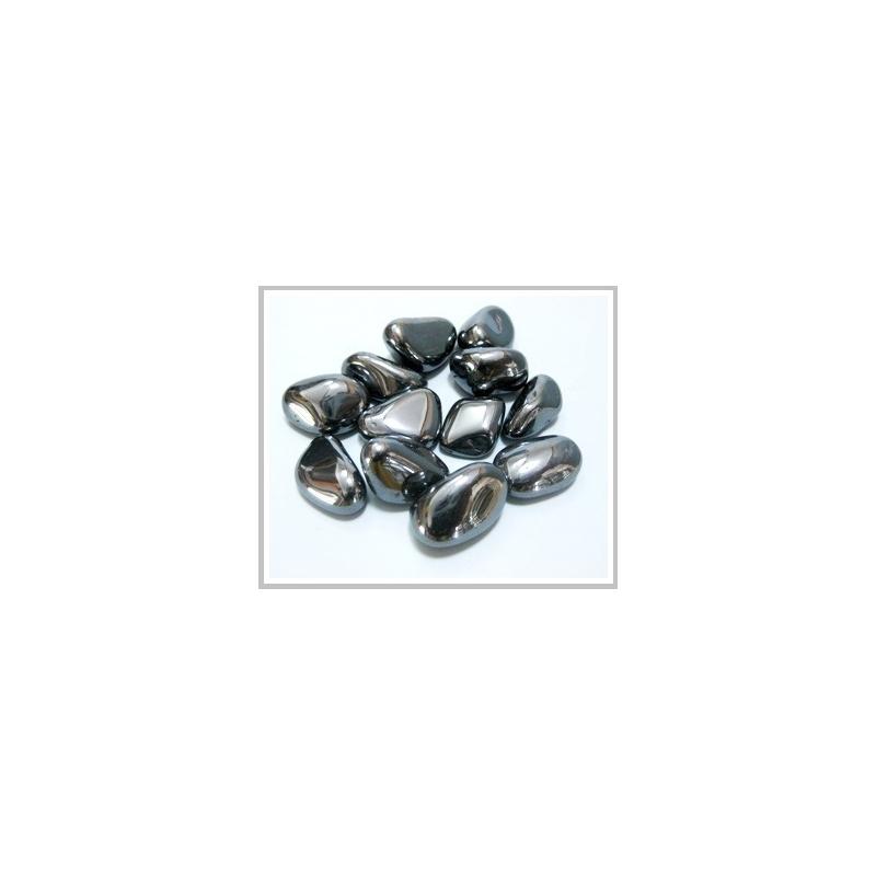 Piedra Gema Rodada Hematite 40 mm x 100 gr.