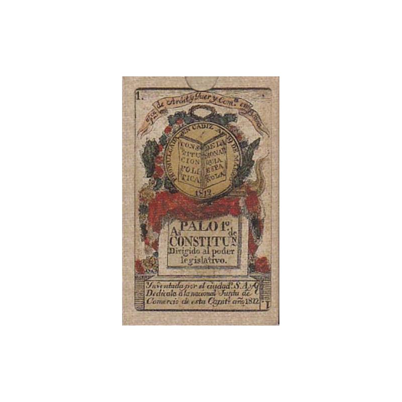 Cartas Baraja española Constitucion de Cadiz siglo XIX - 1822